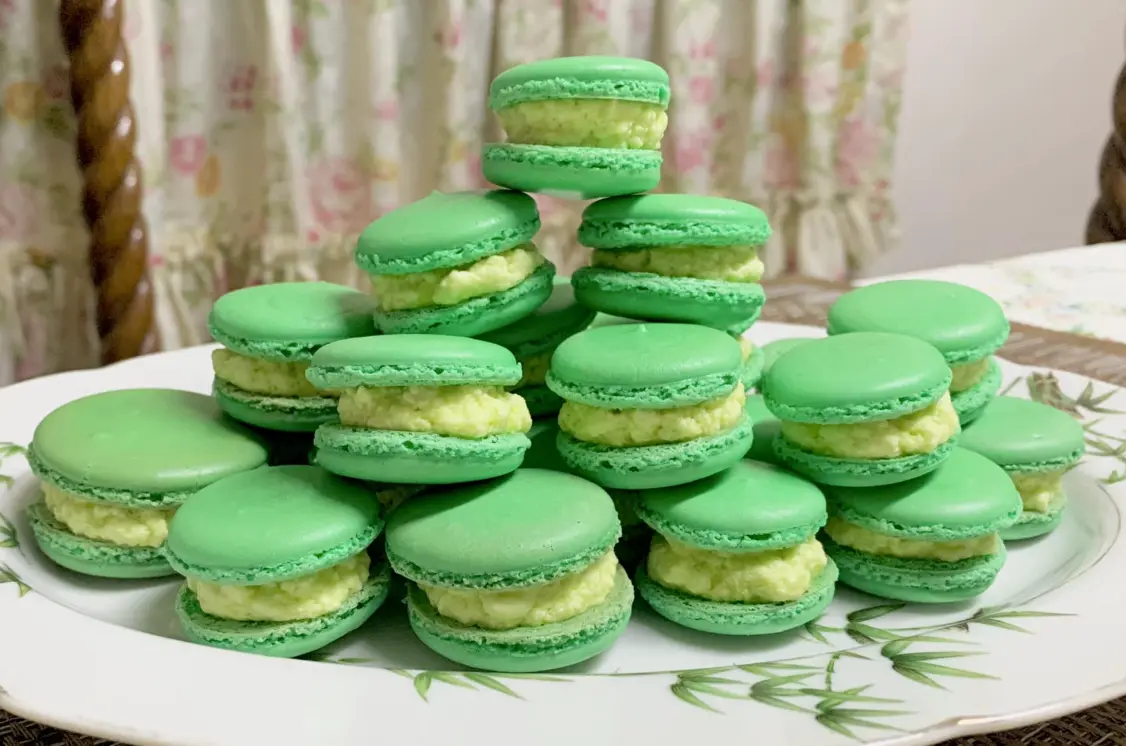 Buko Pandan Macarons